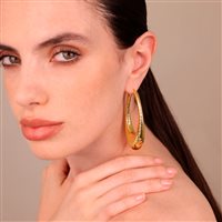 Orecchini Etrusca Donna in Bronzo WSET00911YG - WSET00911YG